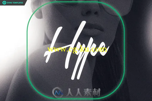4合1人物文字混合炫酷海报展示PSD模板4in1 HYPE Flyer Template的图片3