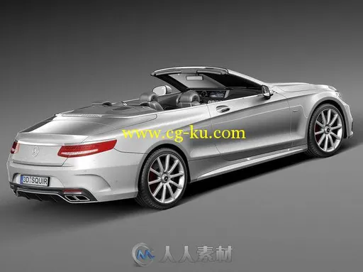 AMG S63奔驰梅赛德斯汽车3D模型 MERCEDES-BENZ S63 AMG CABRIOLET 2017的图片2