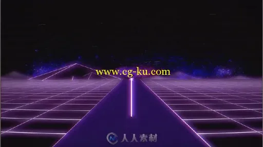 80年代的视频游戏风格文字标题动画AE模板 1980's Rush Template的图片1