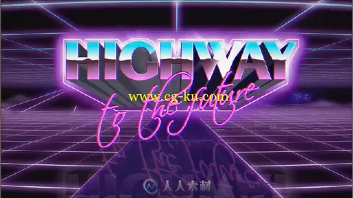 80年代的视频游戏风格文字标题动画AE模板 1980's Rush Template的图片2