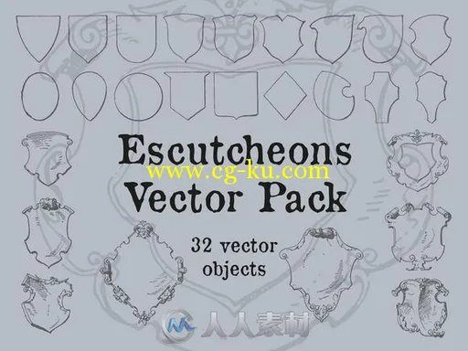 280款复古矢量平面素材展示Ai模板Vintage Vectors Mega Bundle的图片11