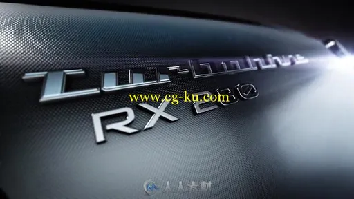 3D 黑色金属材质文字标志LOGO演绎AE模板 Carbon Turbo Text & Logo的图片3