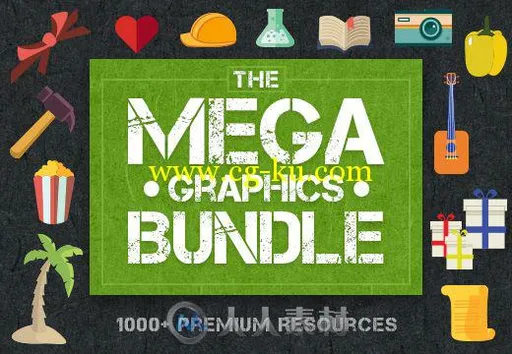 1000款高级图形合辑PSD模板The Mega Graphics Bundle with 1000+ Premium Resources的图片1