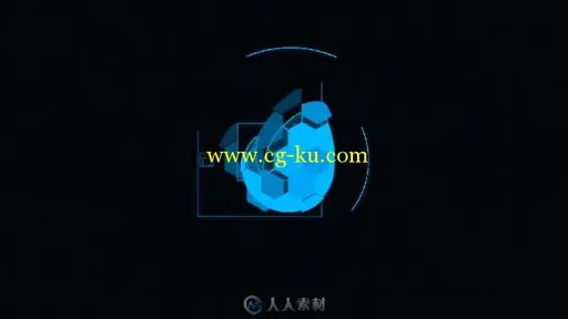 HUD 数字科技科幻信息文字标题标志LOGO演绎AE模板 HUD Logo Reveal的图片3
