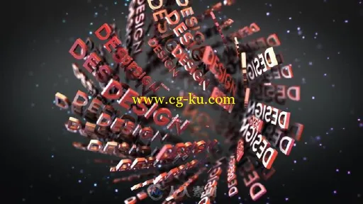 3D时尚文字字幕标志标题LOGO演绎AE模板 3D Text Shapes Logo Reveal的图片1