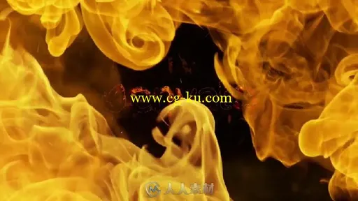 火焰烟雾文字字幕标题标志LOGO演绎AE模板 Fire Logo的图片1