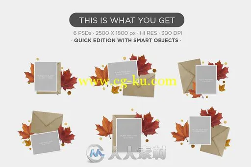 2016贺卡信封包装展示合辑PSD模板Greeting Cards Mockup BUNDLE 2016的图片3