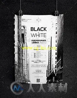 6款黑暗风格海报展示PSD模板Dark Poster Mock-Up 13495004的图片1