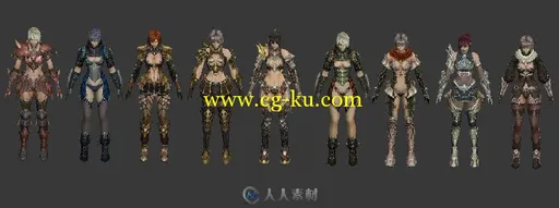 9个帅气女战士模型的图片1