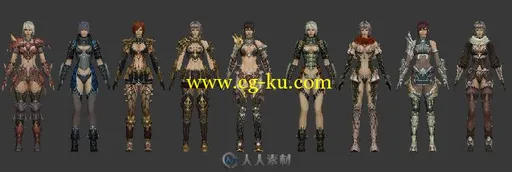 9个帅气女战士模型的图片2