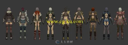 9个帅气女战士模型的图片3