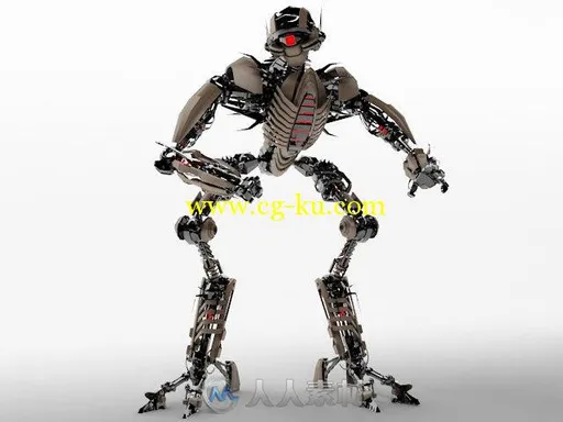 6个未来机器人3D模型的图片1