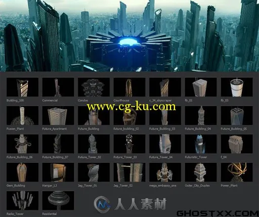 30套惊人的未来派城市建筑模型的图片1