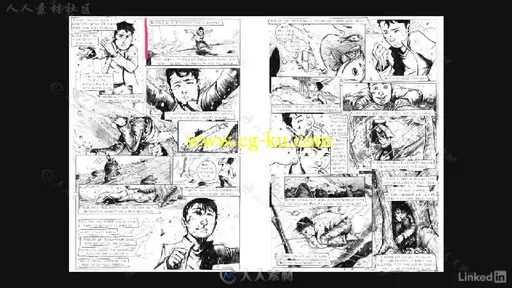 漫画书页排版绘画技巧视频教程 Penciling a Comic Book Page的图片1