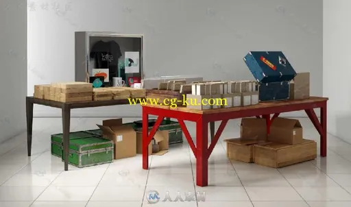 34组商场餐厅室内场景3D模型合辑 Evermotion Archmodels vol.161的图片16