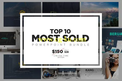 10款人气热销PPT模板TOP 10 Most Sold PowerPoint Bundle的图片1