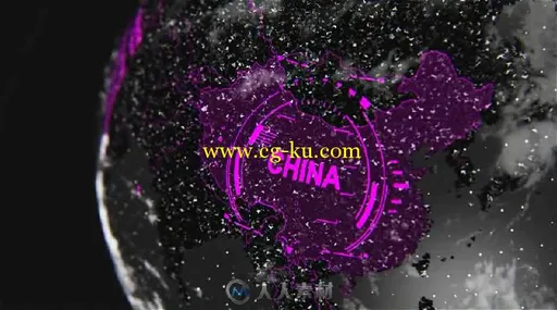 3D黑暗星球元素动画AE模板 Videohive 3d Element Dark Planet 8414942的图片1