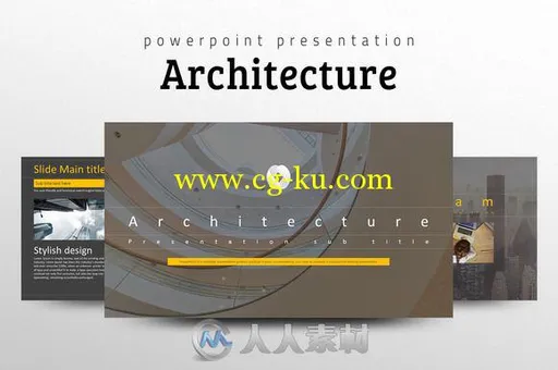 建筑主题展示PPT模板Architecture-PPT-Template的图片1