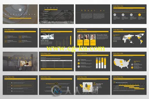 建筑主题展示PPT模板Architecture-PPT-Template的图片2