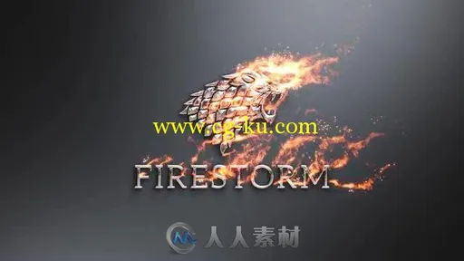 火焰燃烧金属显示消防标志AE模板 Videohive Flame & Metal / Fire Logo Reveal的图片1