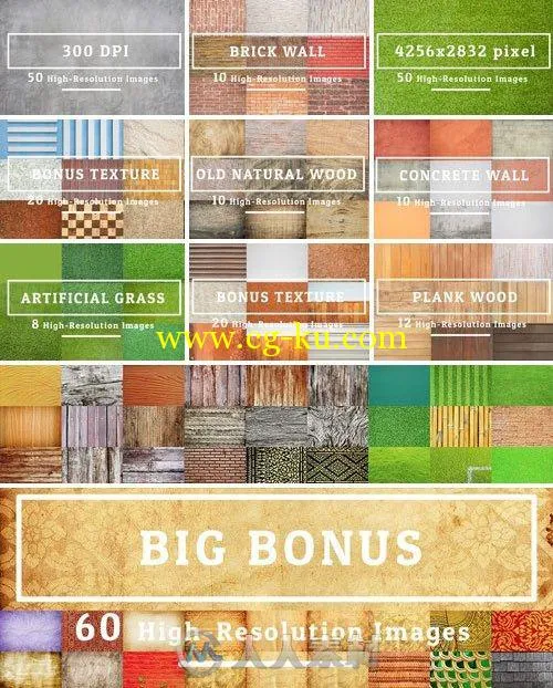 50款文字背景修饰图50 Texture Background Set 01的图片1