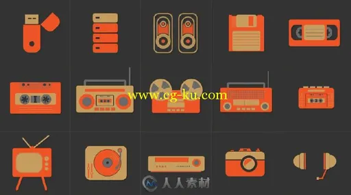 创意动画图标设计LOGO演绎AE模板 Videohive Animated Icons 1000+ 8922626的图片4