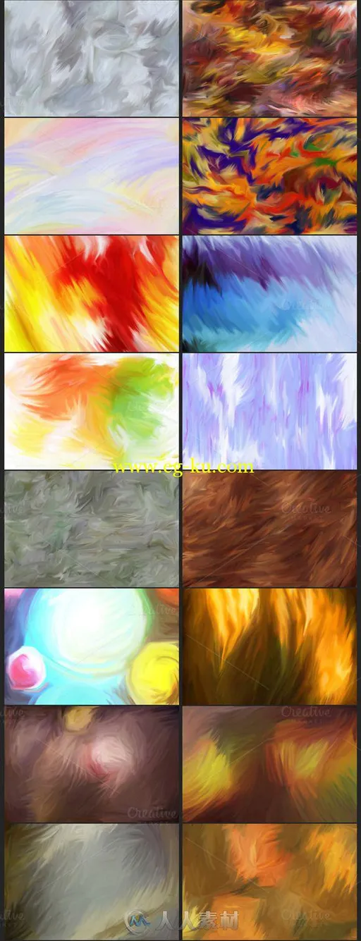 80张彩色绘画背景高清图片素材CM - Paint Backgrounds 612899的图片2