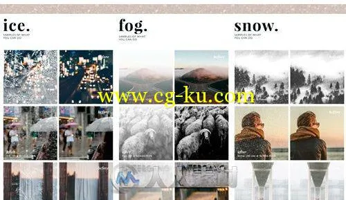 冬日冰雪特效修饰高清图片Snow, Fog & Ice Texture Overlays的图片1