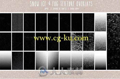 冬日冰雪特效修饰高清图片Snow, Fog & Ice Texture Overlays的图片2
