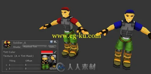 unity3d游戏模型Soldiers and Weapons Pack战士和武器模型包的图片1