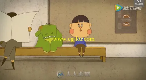 超萌动画短片《You look scary》，鳄鱼拔牙记，内心戏好足！的图片1