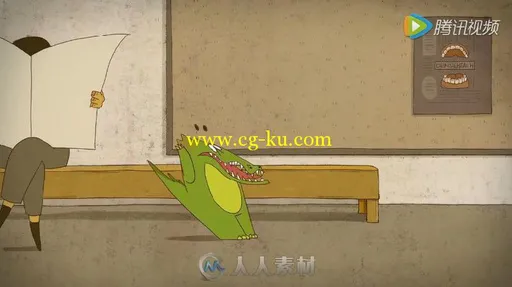 超萌动画短片《You look scary》，鳄鱼拔牙记，内心戏好足！的图片2