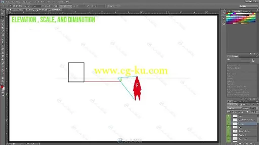 2D二维透视基础知识训练视频教程 CGCOOKIE INTRODUCTION TO 2D PERSPECTIVE的图片3