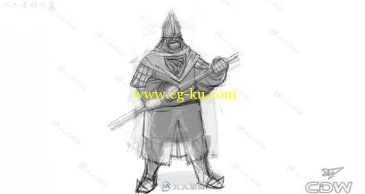 概念游戏角色设计手绘训练视频教程 CONCEPT DESIGN WORKSHOP VISUAL DEVELOPMENT F...的图片2