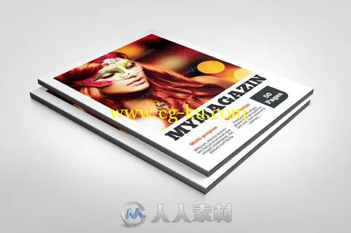 50页杂志indesign排版模板50-Pages-Magazine-Vol-3的图片1