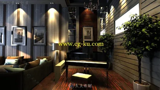 25组室内场景设计3D模型合辑 ARCHVIZ INTERIOR SCENES VOLUME 1的图片19