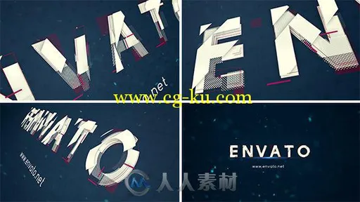 创意字母显示标志LOGO演绎AE模板 Videohive Alphabet Logo Reveal 15967494的图片1