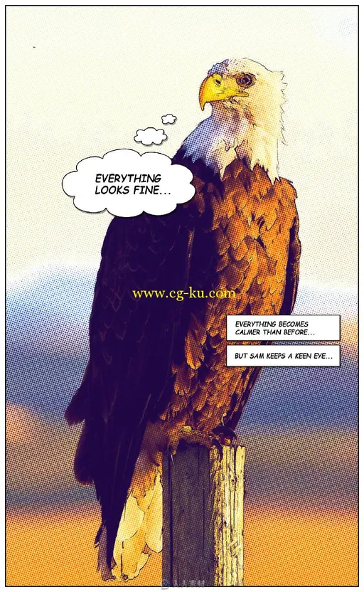90年代彩色报纸印刷效果PS动作GraphicRiver - Comics Photoshop Action 17036318的图片1
