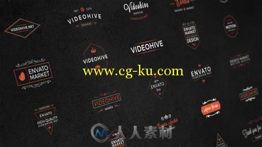 25个时尚标题动画AE模板Videohive25AnimatedTitles& Badges labels17286686的图片1
