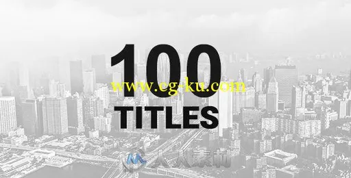 100种时尚创意透明标题动画AE模板 Videohive 100 Titles Pack 17305345的图片1