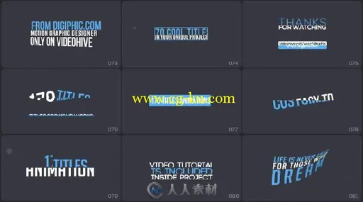 170种独特而优雅的标题动画AE模板Videohive 170 Titles Animations Bundle 16931322的图片12