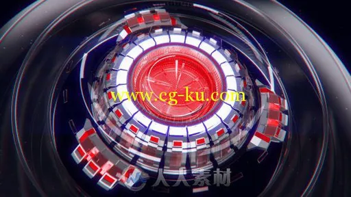 酷炫科幻标志LOGO演绎AE模板 Videohive Sci-Fi Logo 17300509的图片1