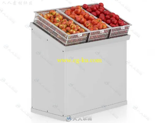 25组铝超市食品商品展台展架3D模型合辑 CGAXIS MODELS VOLUME 52 3D SUPERMARKET II的图片9