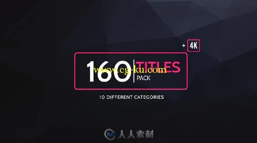 160种不同风格的文字字幕标题动画AE模板 Videohive 160 Titles Pack Different St...的图片1