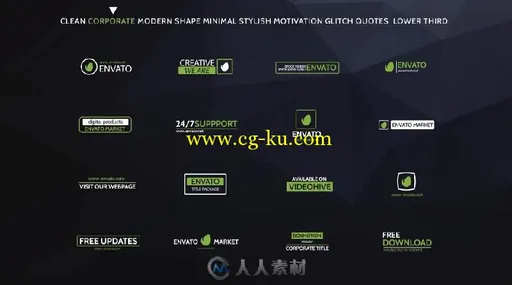 160种不同风格的文字字幕标题动画AE模板 Videohive 160 Titles Pack Different St...的图片15