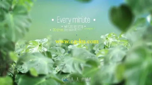 热带雨林背景文字字幕标题动画AE模板 Videohive The Rainforests Titles 10520395的图片6