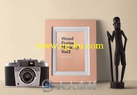 木质相框展示第三版PSD模板Wood-Frame-Mockup-Vol3的图片1