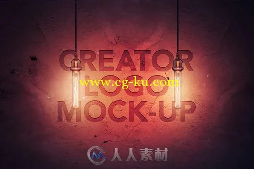 创意LOGO灯光展示PSD模板 Creator Logo Mock-up / Light Edition 840556的图片1