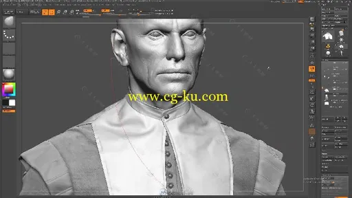 ZBrush逼真游戏人物角色实例制作视频教程第二季 Game Art Institute Character Cre...的图片8