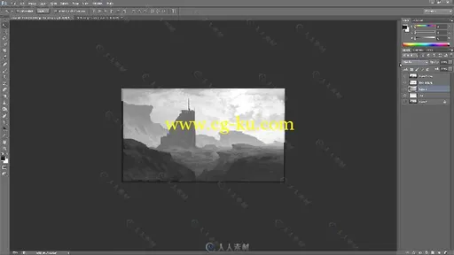 2D概念环境艺术创作视频教程第二季 3DMOTIVE MATTE PAINTING IN PHOTOSHOP VOLUME 2的图片1
